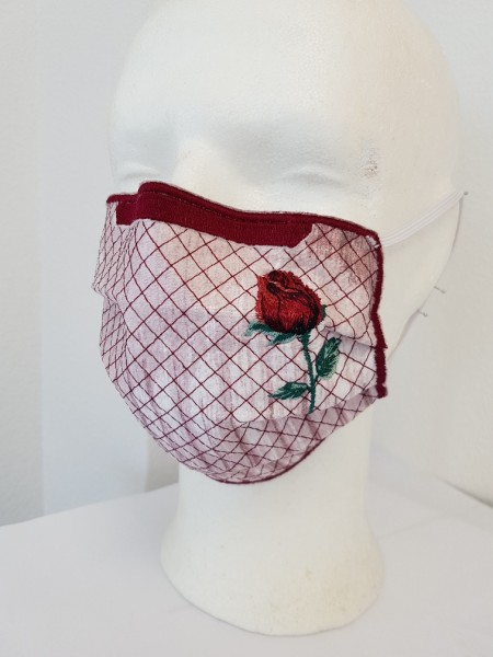 Rose 1 - Behelfs-Mund-Nase-Maske