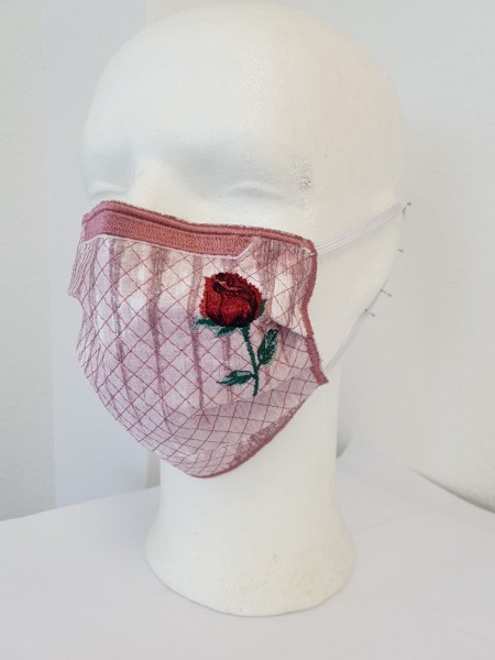 Rose 2 - Behelfs-Mund-Nase-Maske